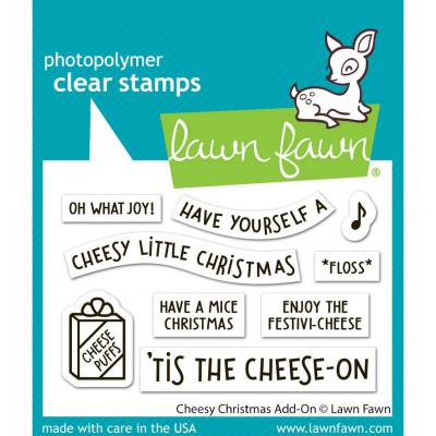 Lawn Fawn Stempel - Cheesy Christmas Add-On